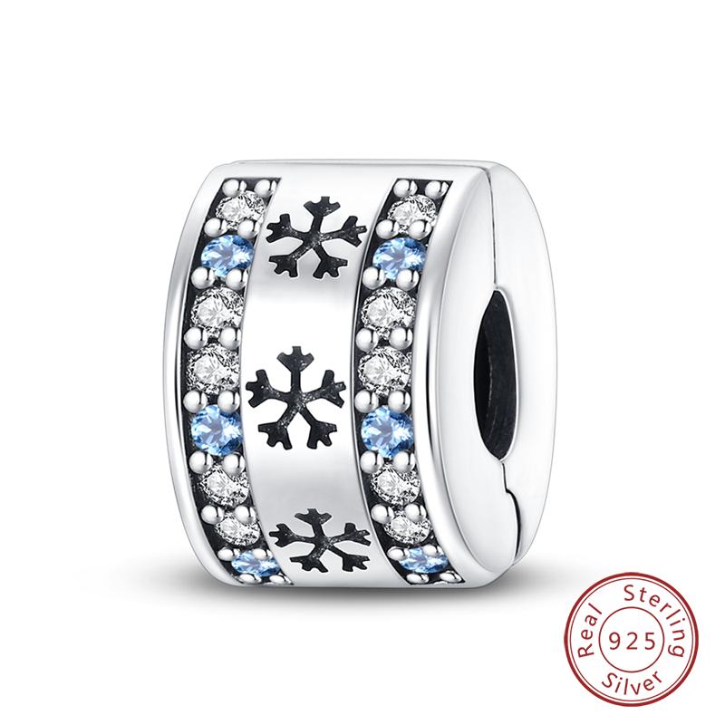 New Winter Charms Bead Copper Snowflake Snowman Penguin Deer Dangle Fit Bangle Bracelet Necklace Diy Jewelry