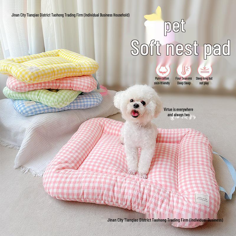 All Seasons Cushioned Dog Bed & Puppy Mat - Small Size
