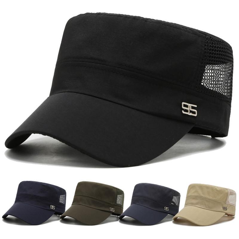 Number The 95 Net Hat Men Shade Breathable Outdoor Fishing Ride Flat Casual Top