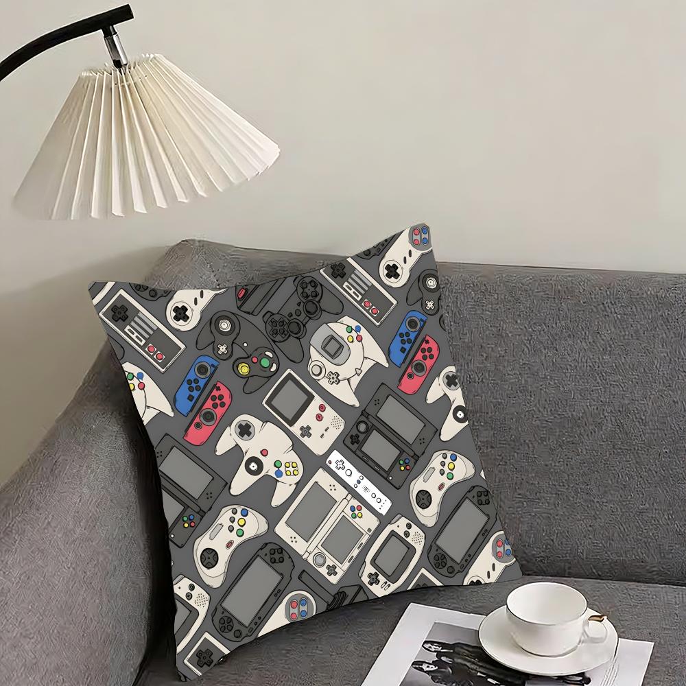 Game handle Cushion Cover Reversible Plush Pillow Cover – For car, sofa, bedroom, perfect as a gift.
