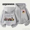 Roblox Kids Zip Hoodie for Kids Ages 4-14 Multiple Pattern Options Unisex Lightweight Zip Jacket HD Print Easy Wear Sporty and Casual Style Polyester