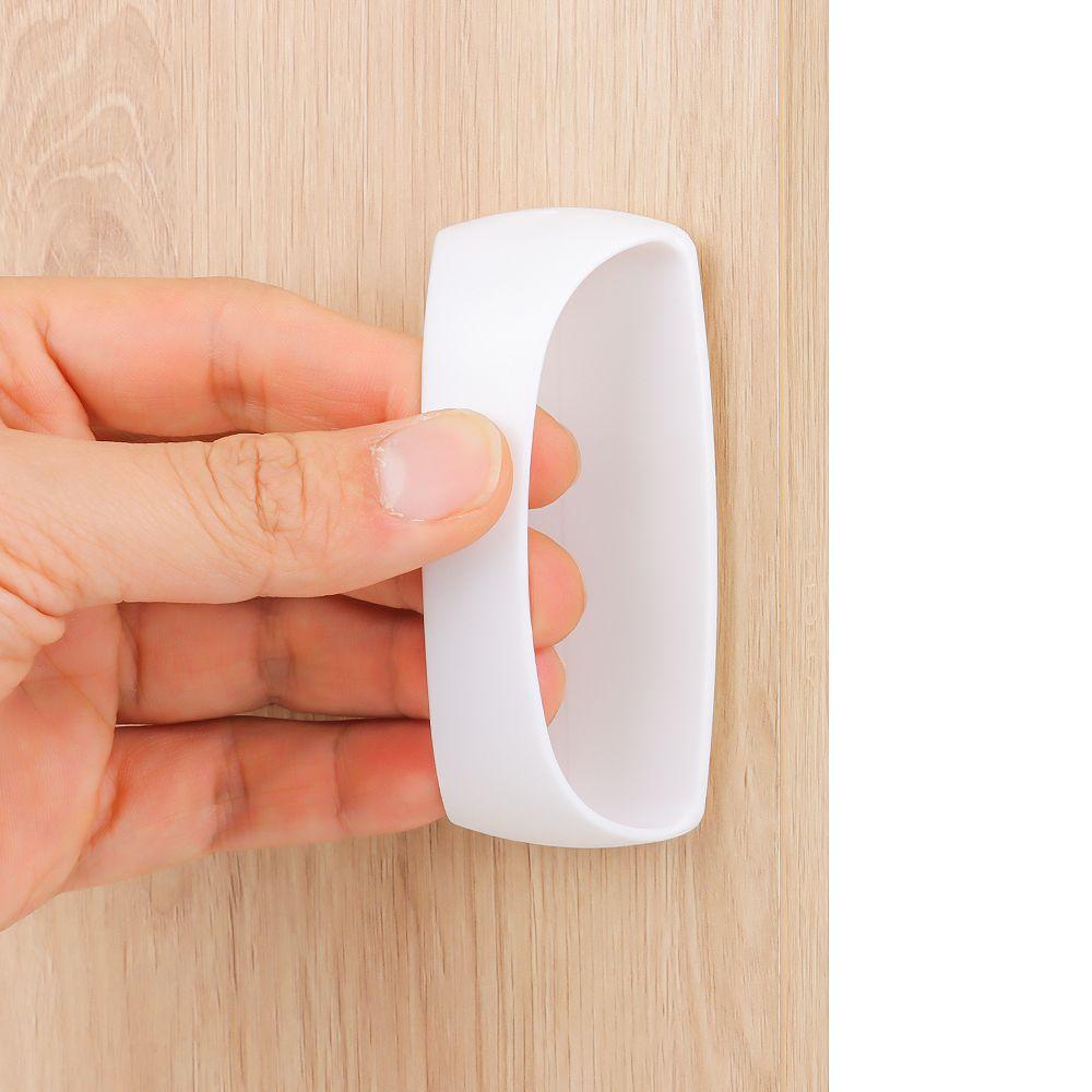 Punch-free High Elasticity Self Adhesive ABS Handle Door Knob Drawer Cupboard Cabinet Wardrobe Handles Replacement Handle