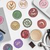 50pcs Reusable Waxes Seal Stickers for Tablets Decoration Colorful Pet Film Scratch Resistant Design