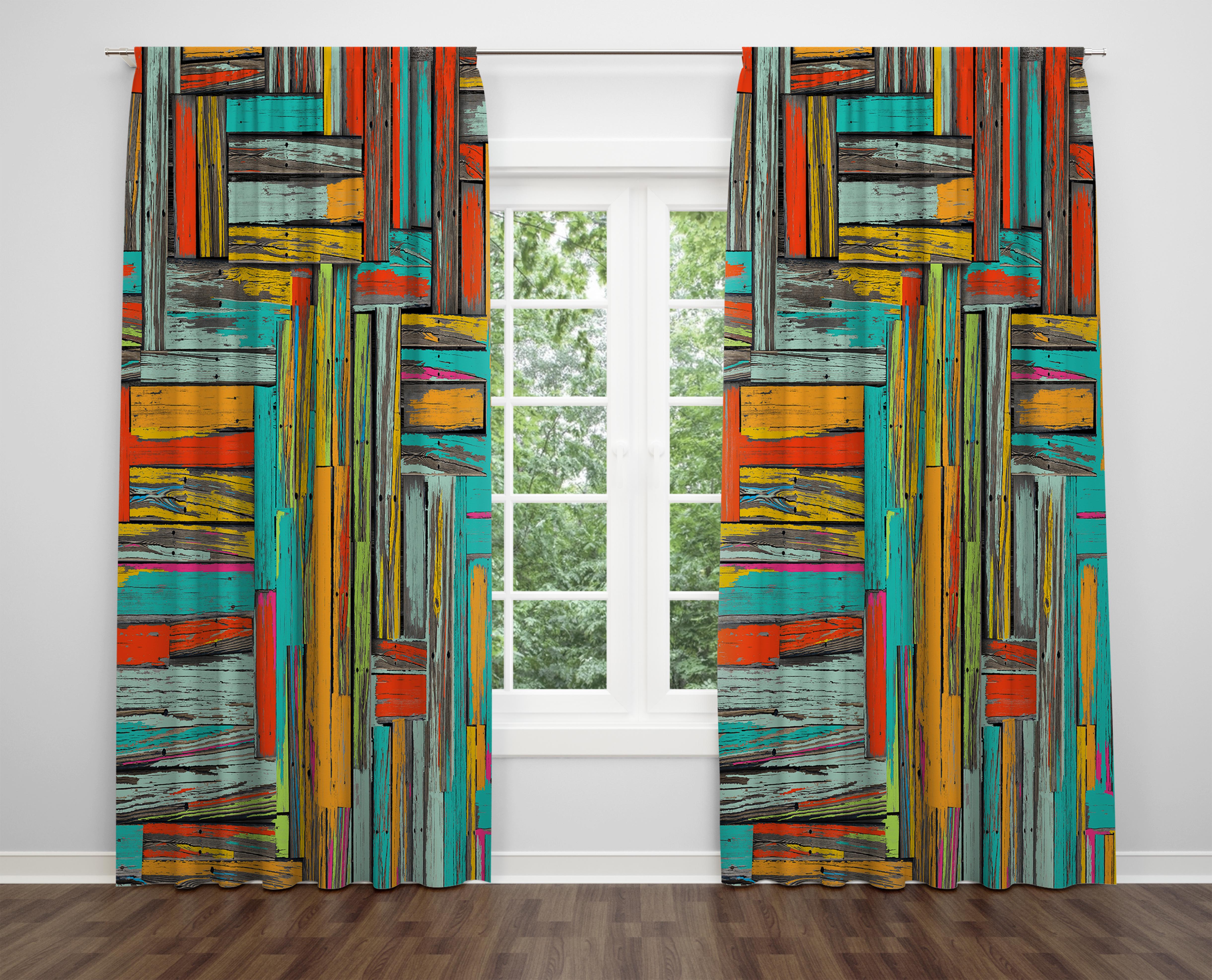 

Декоративний дизайн, високоякісна бавовняна тканина, ви можете вибрати одну або подвійну фіранку з крила 1 piece різнокольоровий