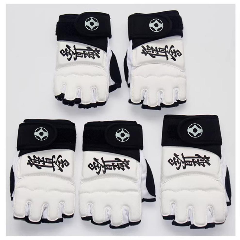 Kyokushin Half Fingers Gloves Karate MMA Fighting Training Boxing Gloves TKD Martial Arts Sparring Hand Protector Kids Adults
