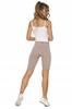 Peach Touch Fit High Waist Cycling Leggings MORAJ Sports Tights S/M Beige Melange