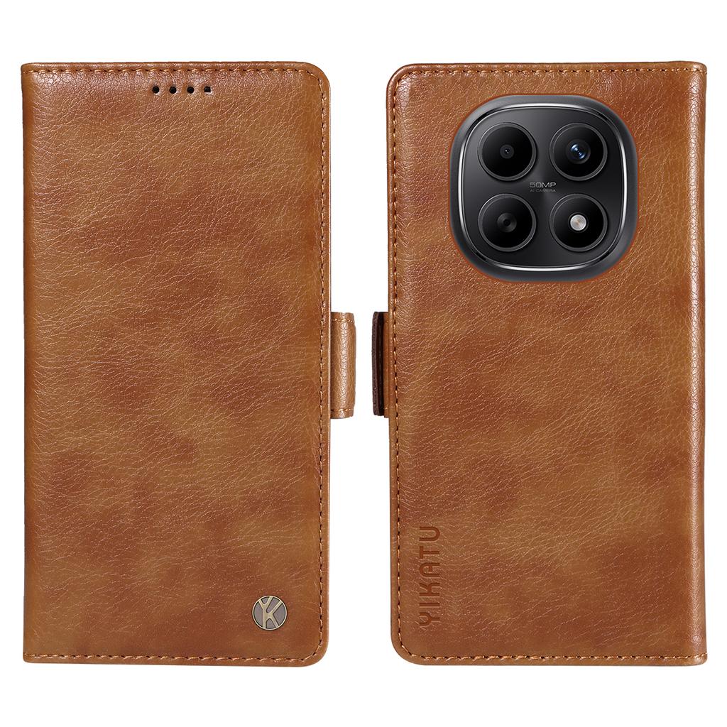 For Xiaomi Poco M8 5G/Redmi Note 15 5G (Global)/15 4G (Global) Case YIKATU YK-007 Litchi Texture PU Leather Wallet Phone Cover