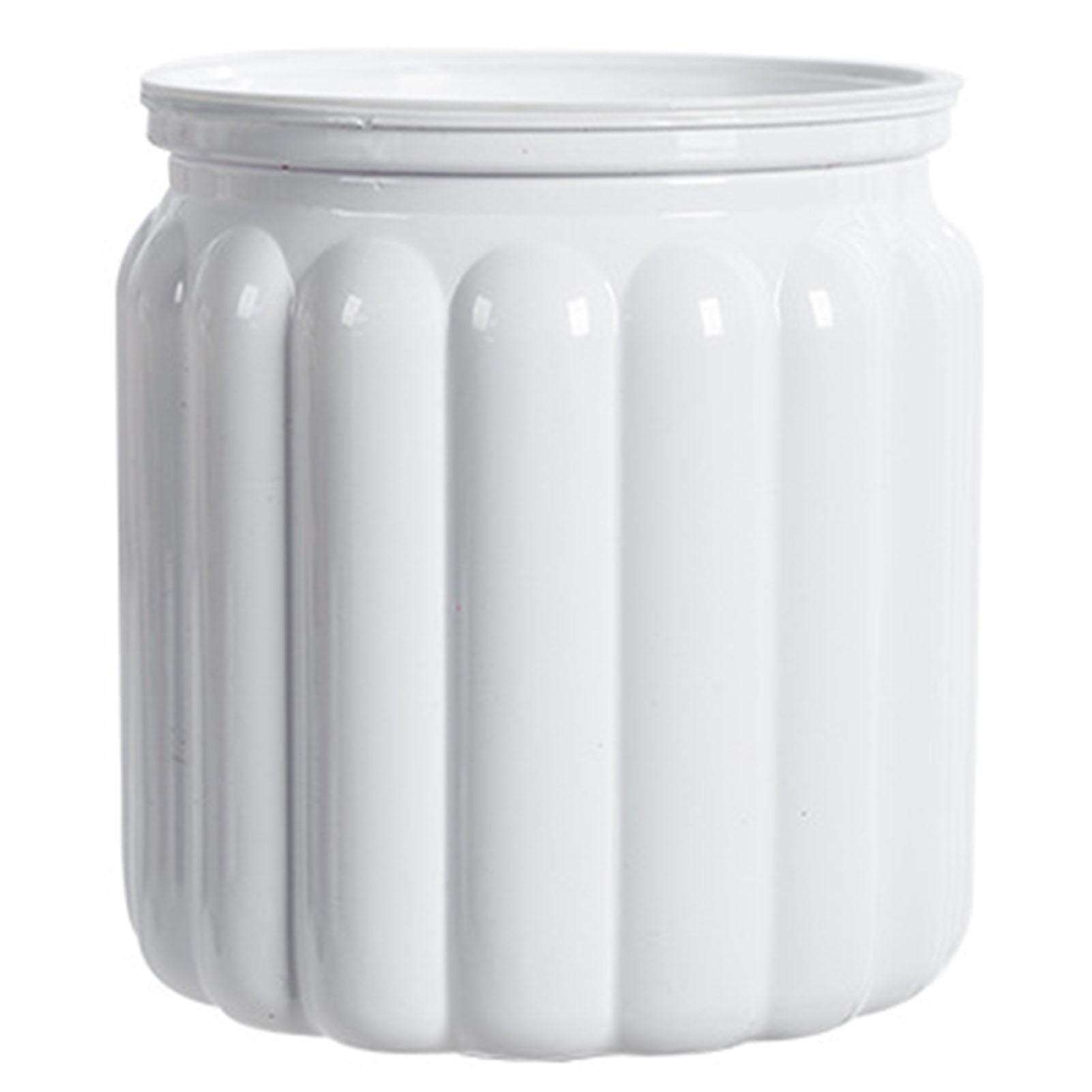 

Vertical Pattern Self Watering Planter Modern Home Self Watering Flowerpot for Indoor and Outdoor Plants білий
