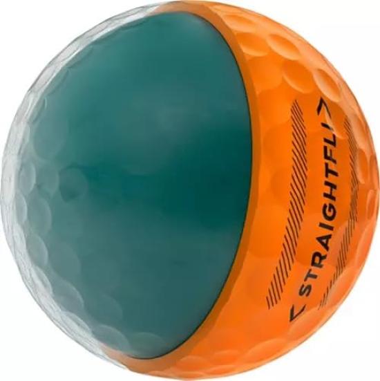 2025 Maxfli Golf Balls Straightfli Golf Balls Straight Fly Balls Hard To Curve Rules Compliant (Matte Orange) [Used]