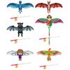 1 Ensemble Cerfs-volants Phoenix Vivaces Dragon Chauve-souris Serpent Faciles à Faire Voler pour Tout-petit Extérieur Plage Parc Débutant Mini Cannes à Pêche Cerf-volant