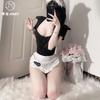 Sexy Lingerie Sexy Sweet Beautiful Woman Servant Seduction Passion Hollow Cosplay One-piece Suit Hot Maid Dress