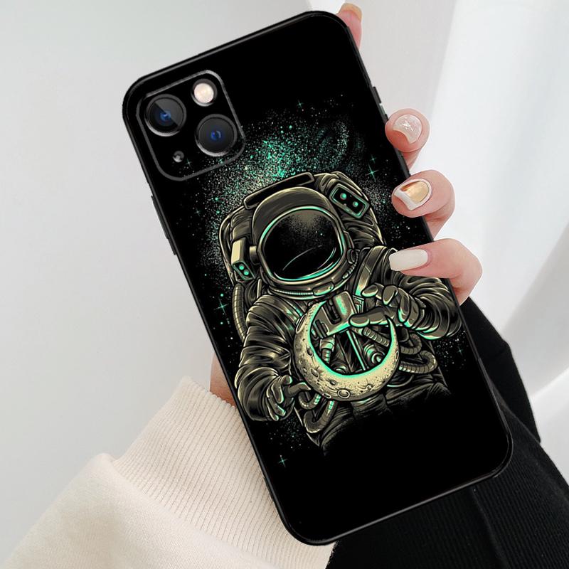 Astronaut Star Space Phone Case For iPhone 17 Pro Max 14 13 12 11 15 16 Pro Max mini 15 16 Plus 16e 17 Air Cover