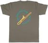 Boy Who Plays the Trombone Mens TShirt Brass Instrument Slide Bell Valve Tee