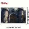 Renaissance Faire Castle Backdrop - Medieval Fortress Door Photo Prop