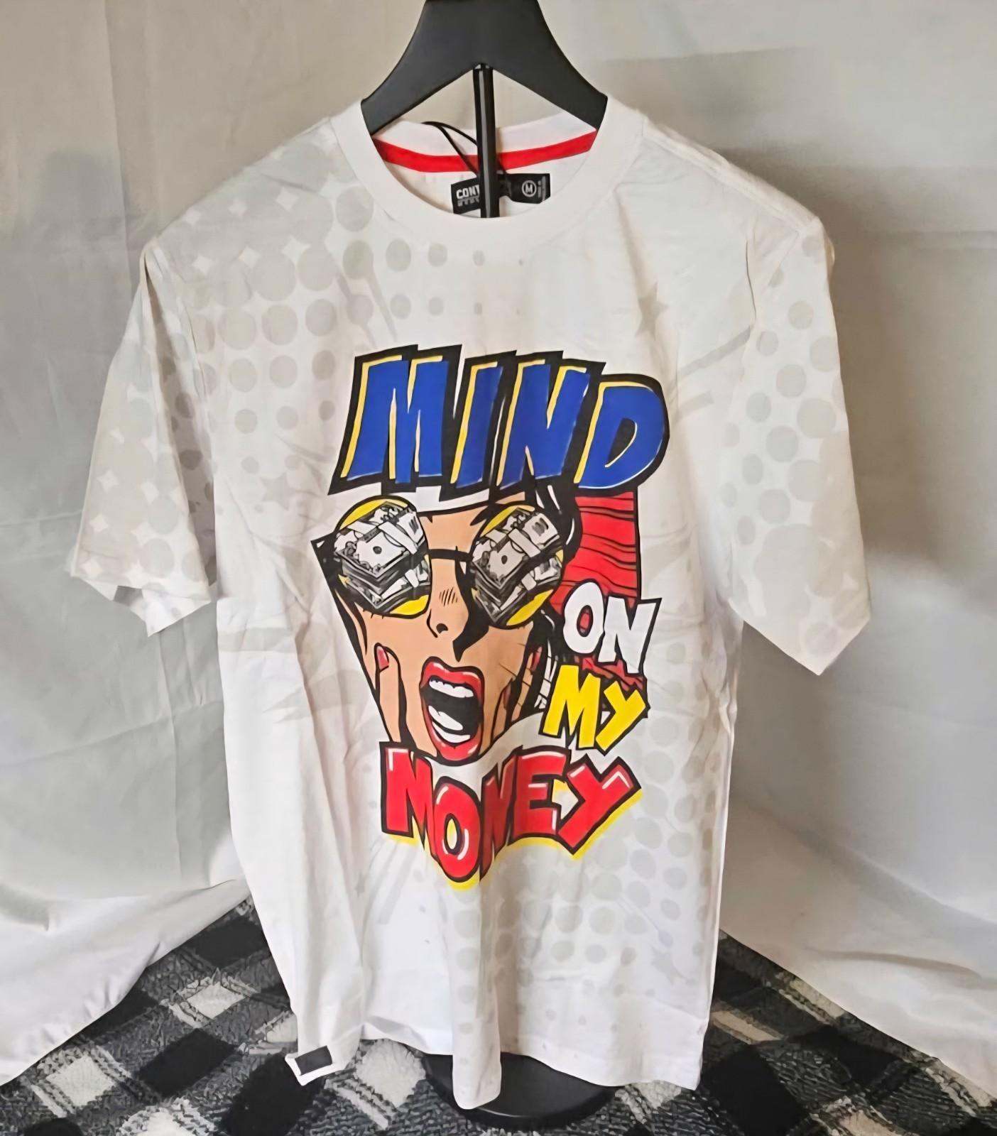 CONTENDERCONTENDER MIND ON MY MONEY SHORT SLEEVE WHITE M, L, XL, 2XL, Unisex T-Shirt XL