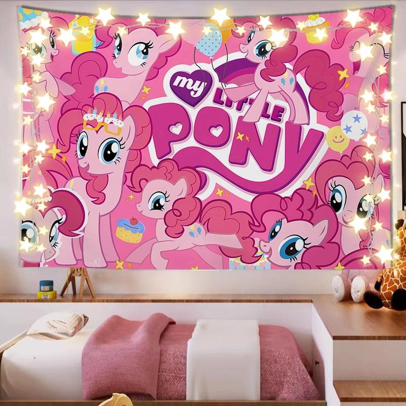 My Little Pony Tapestry - Cute Girls' Room Dorm Decor Wall Hanging Backdrop.