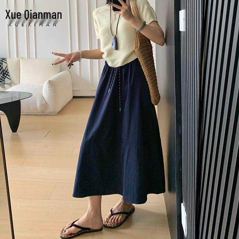 Women s Retro A-Line Workwear Skirt L