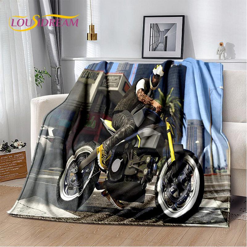 Grand Theft Auto GTA Game Gamer Soft Plush Blanket,Flannel Blanket Throw Blanket for Living Room Bedroom Bed Sofa Picnic Cover