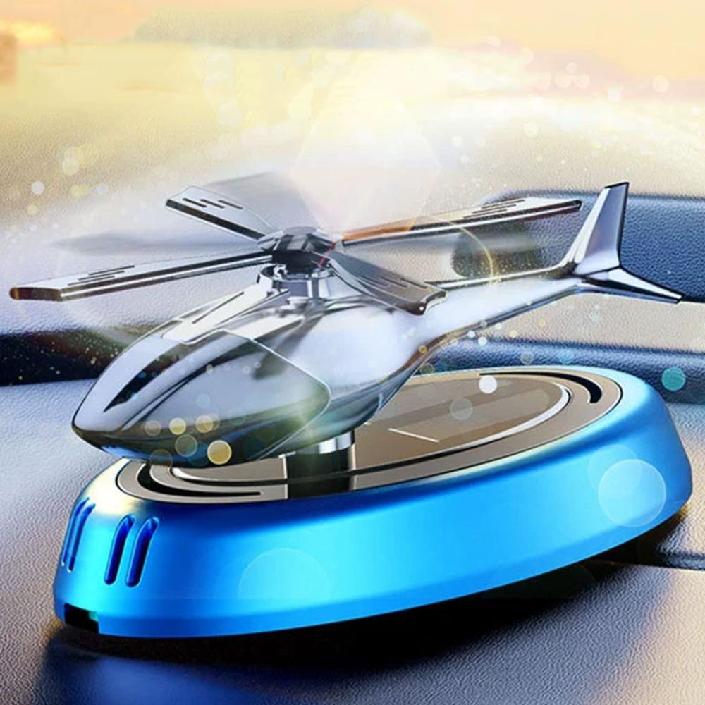Solar Powered Rotation Helicopter Solar Aromatherapy Car Air Freshener Helicopter Decor Interior Decor Car Rotating Aromatherapy