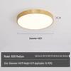 All-Copper Modern LED Ceiling Light: Ultra-Thin Round Fixture for Bedroom, Balcony, and Hallway