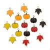 32x Maple Charms Pumpkin Pendants Autumn Creative Alloy DIY for Keychain Bracelets