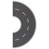 Autocollant Virage Routier Demi Cercle Busch Environnement BUE7098 Modélisme Ferroviaire Route Courbe