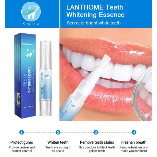 4ml Teeth Whitening Pen Stain Remove Protect Gum Teeth Repair Quick Acting Teeth Whitening Pen for Beauty