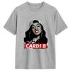 Unisexs Cardi B Vintage T Shirt Pure Cotton Clothes Awesome Short Sleeve Round Neck Tees Plus Size Tshirts