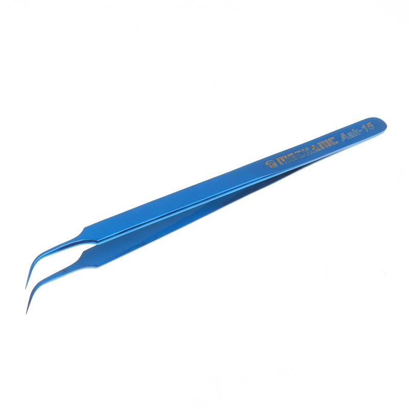 Aac-15 Stainless Steel Tweezers For Phone Repair High Precision 8 Hole Heat Dissipation Flying Wire Spot Welding Clip