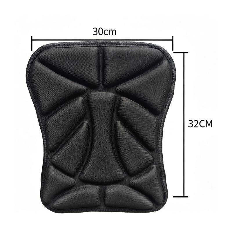 Universal Motorcycle Seat Cushion 3D Gel Breathable Shock Absorbing Comfort Pad for Summer Winter All Season Use