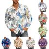 Hawaii Print - Men's Casual Long-Sleeved Shirt