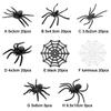 20Pcs/Pack Children Halloween Novelty Toy Decorative Spiders Plastic Fake Spider Haunted House Prop Prank Toys