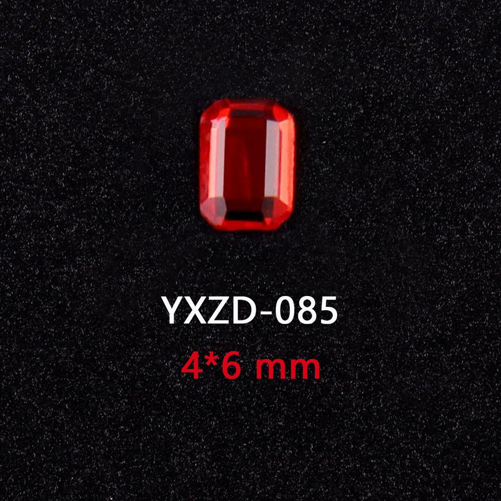 1440 Glas Diamanten mit flachem Boden, Große Rote Spezialgeformte Nagelkunst-Diamanten, DIY Trage-Nagel-Accessoires, Materialien, Spezialgeformte Diamanten