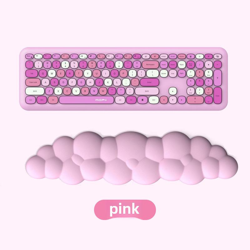 Vendita Calda Supporto da Polso in Memory Foam a Tinta Unita per Tastiera per Digitazione su Desktop