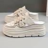 New Breathable Women's Shoes Summer Hollow Thick Sole Platform Casual Skateboard Sneakers