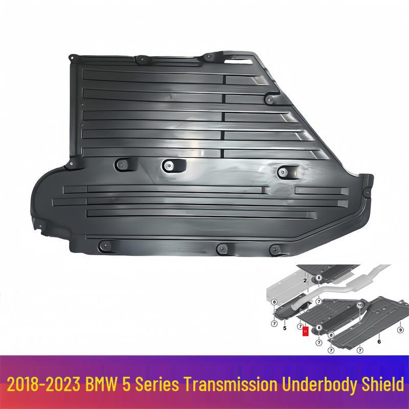 Compatible with BMW 5 Series G38: Transmission 525 Gearbox, 528 Body Protection, 530 Chassis Plate, 540li Mudguard. Transmission Guard - BMW 5 Series 2018-2023