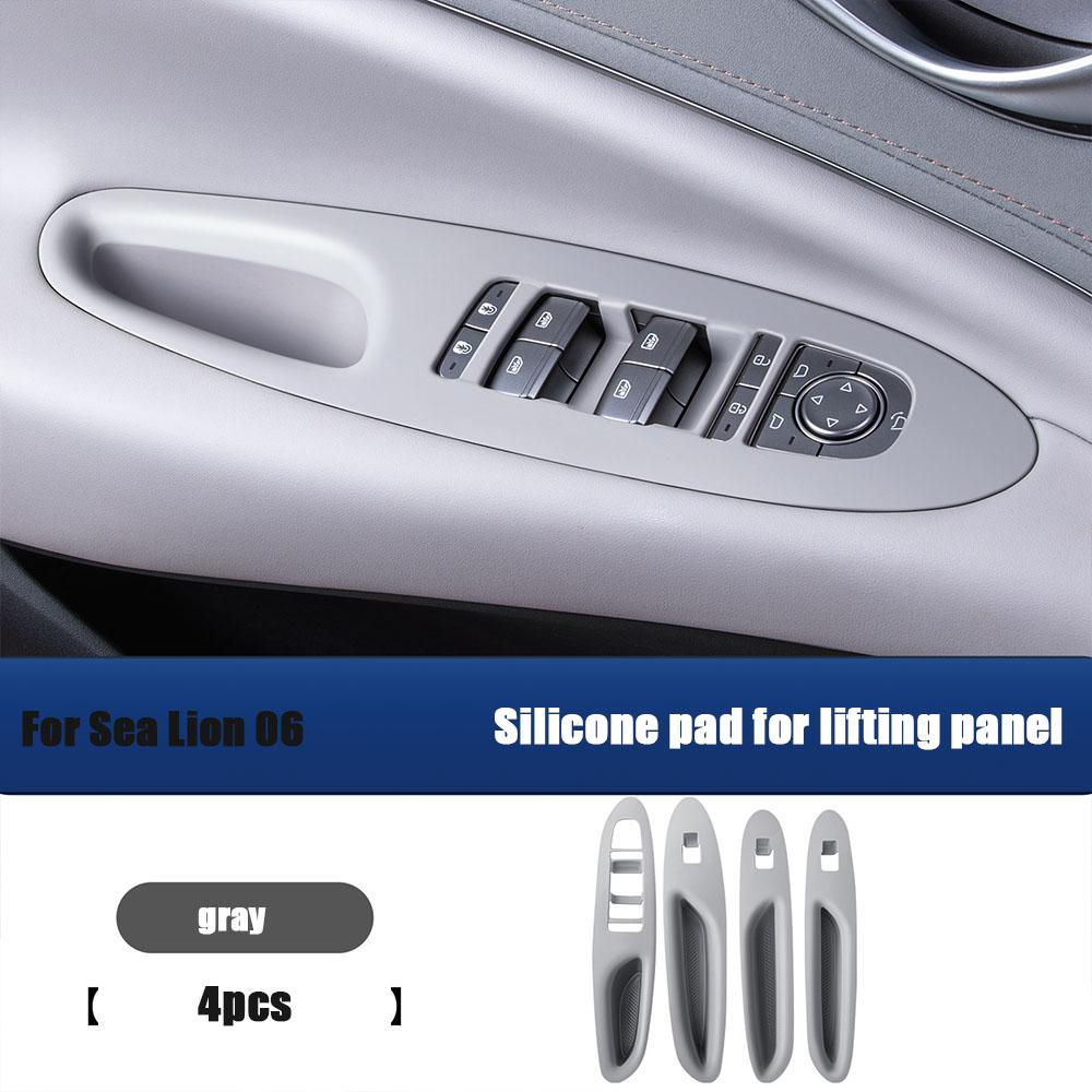 For BYD Seal Lion 06 DM-I Door Lift Window Panel Silicone Pad Storage Box Interior Decoration Accessories
