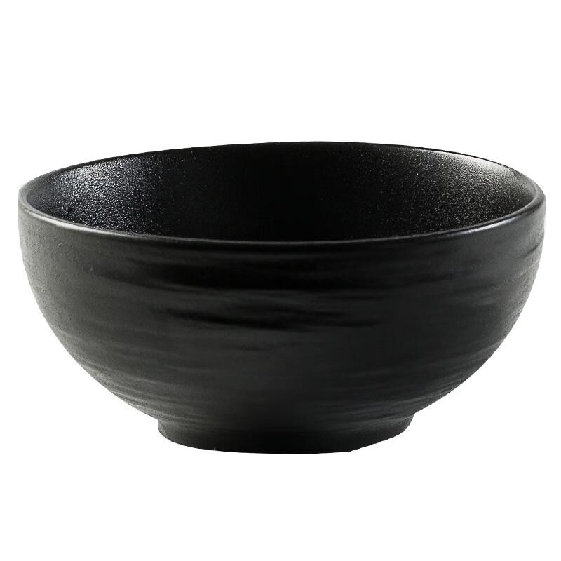 De'ou Starlight Frosted Ceramic Rice & Soup Bowl with Rock Pattern