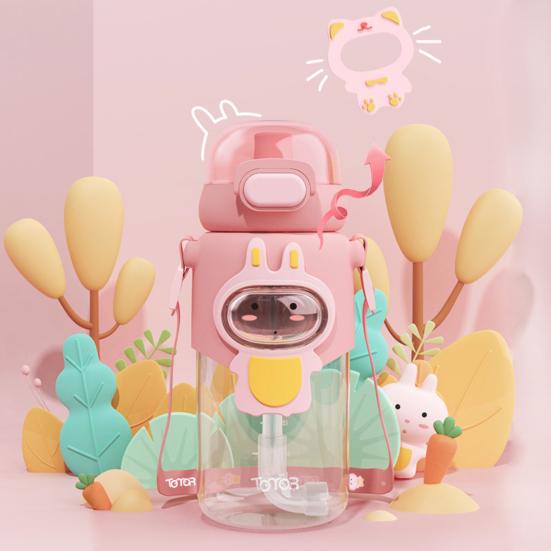 

Yousheng 600ML Kids Water Bottle Safe Portable Adorable BPA-Free Lightweight Water Cup for Outdoor Activities