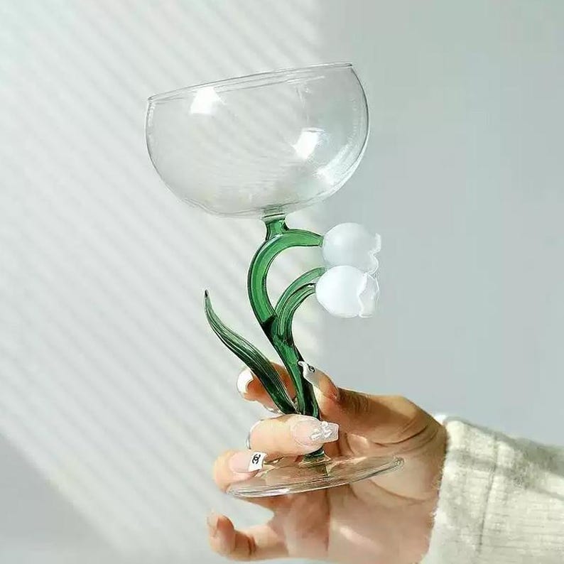 Sklenice na víno zvonková orchidej
