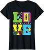 80s 90s Retro Love Cassette Tape Graphic Tee Women Girls Cotton Casual Trip T-Shirt