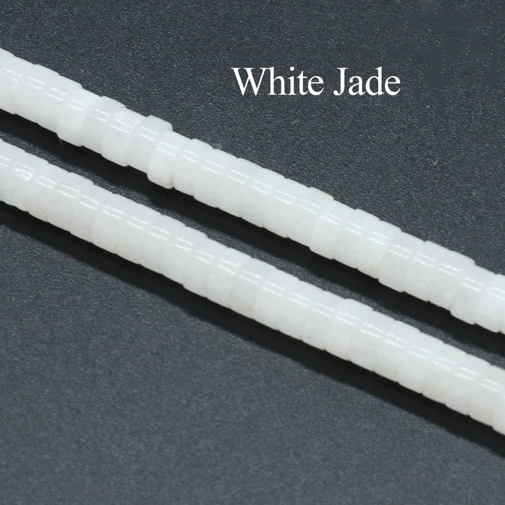 1 Strang, Heilkristallperlen, Runde Scheibe Naturstein Edelsteine Lose Abstandshalterperlen für Schmuckherstellung DIY Halskette Armband Fußkettchen Zubehör