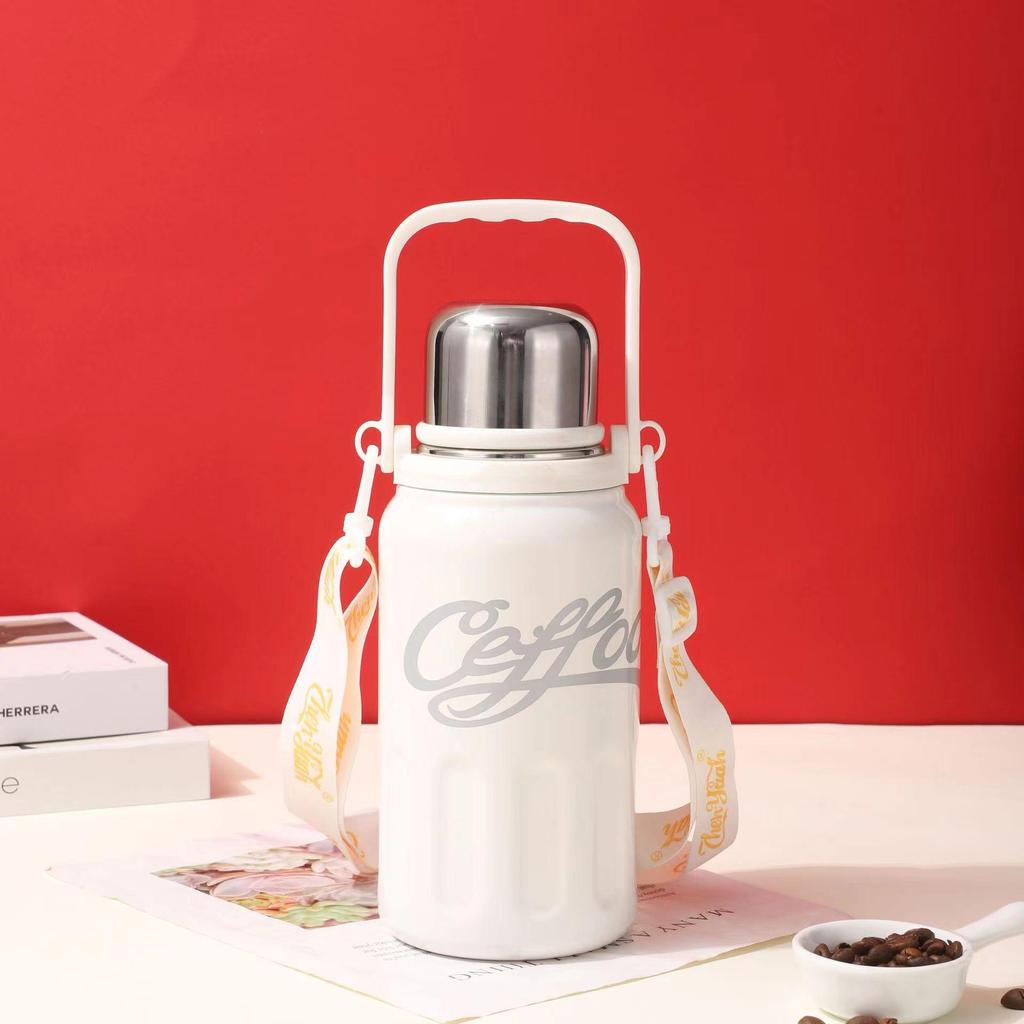 Women's Insulated Stainless Steel Sports Kettle - Large Capacity, Portable Outdoor Water Cup