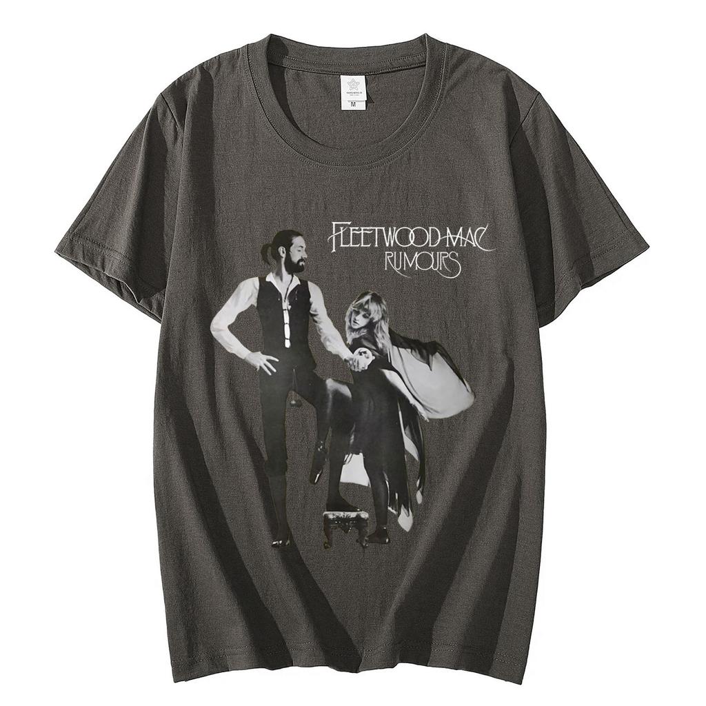 Fleetwood Mac Rumours Graphic T Shirt Rock Hip Hop Vintage Short Sleeve Tshirt Mens Womens High Street Fashion Trend Tshirts