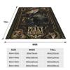 P-Coperta Peaky Blinders Tommy Shelby Flanella Invernale Serie TV Portatile Leggera Sottile Coperta da Lancio per Divano Letto Trapunta Peluche