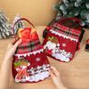 Christmas apple bag snowman gift bag Christmas Eve fruit packaging bag velvet gift tote bag apple box