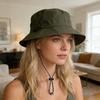 Summer Sun Hat with Adjustable Chin Strap Breathable UV Protection Men Women Outdoor Climbing Hiking Fishing Travel Wide Brim Bucket Hat