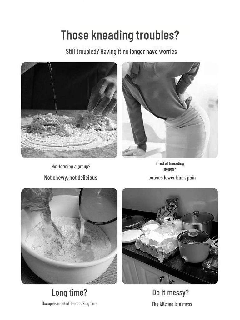 Fully Automatic Small Household Dough Mixer with Intelligent Kneading, Proofing, Beating, and Constant Temperature Fermentation.