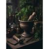 Victorian Botanical Greenhouse Wizard Library Apothecary Fantasy Haunted House Poster Wall Pictures Canvas Painting Home Decor