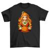 Halloween_291 Pumpkin Girl - Funny Halloween T-Shirt, 100% Cotton, Unisex. Spook